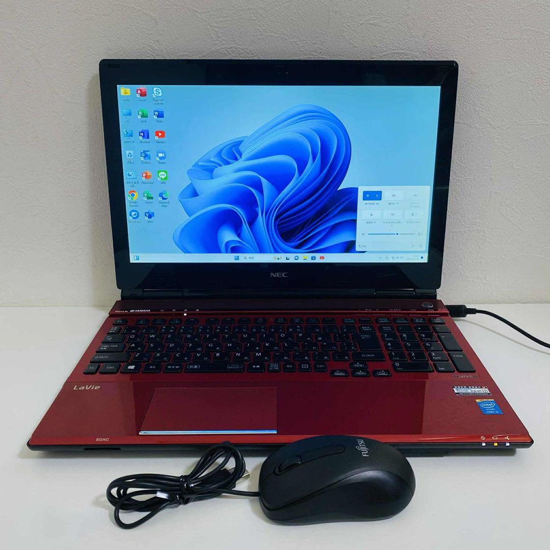 Y977 NECノートパソコン WEBカメラi5メモリ8G高速SSD Win11