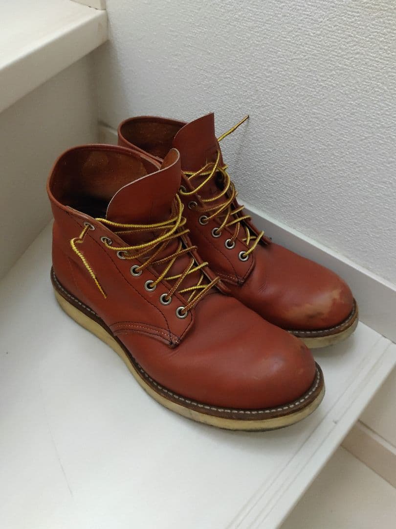 早いもの勝ち、Red Wing プレーントゥー ワークブーツ USA 9 D RED WING SHOES（レッドウィング） REDWING エンジニアブーツ Black