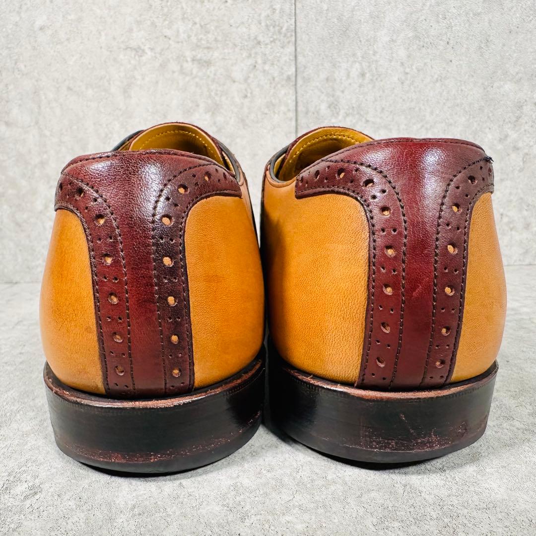 美品 REGAL リーガル サドルシューズ ドレスシューズ レザー 25.5cm