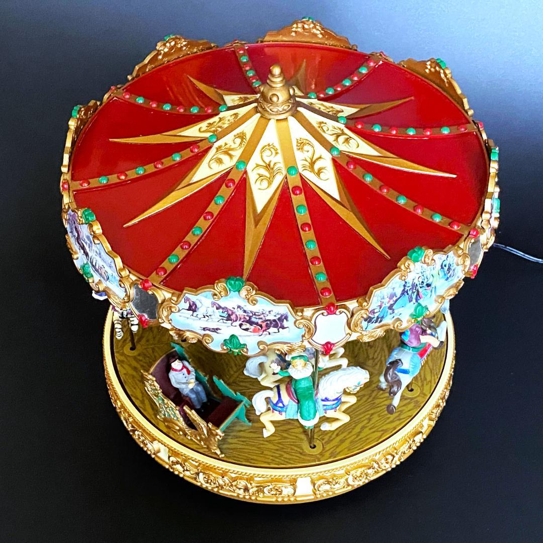 美品】ミスタークリスマス☆メリーゴーランド☆オルゴール☆カルーセル
