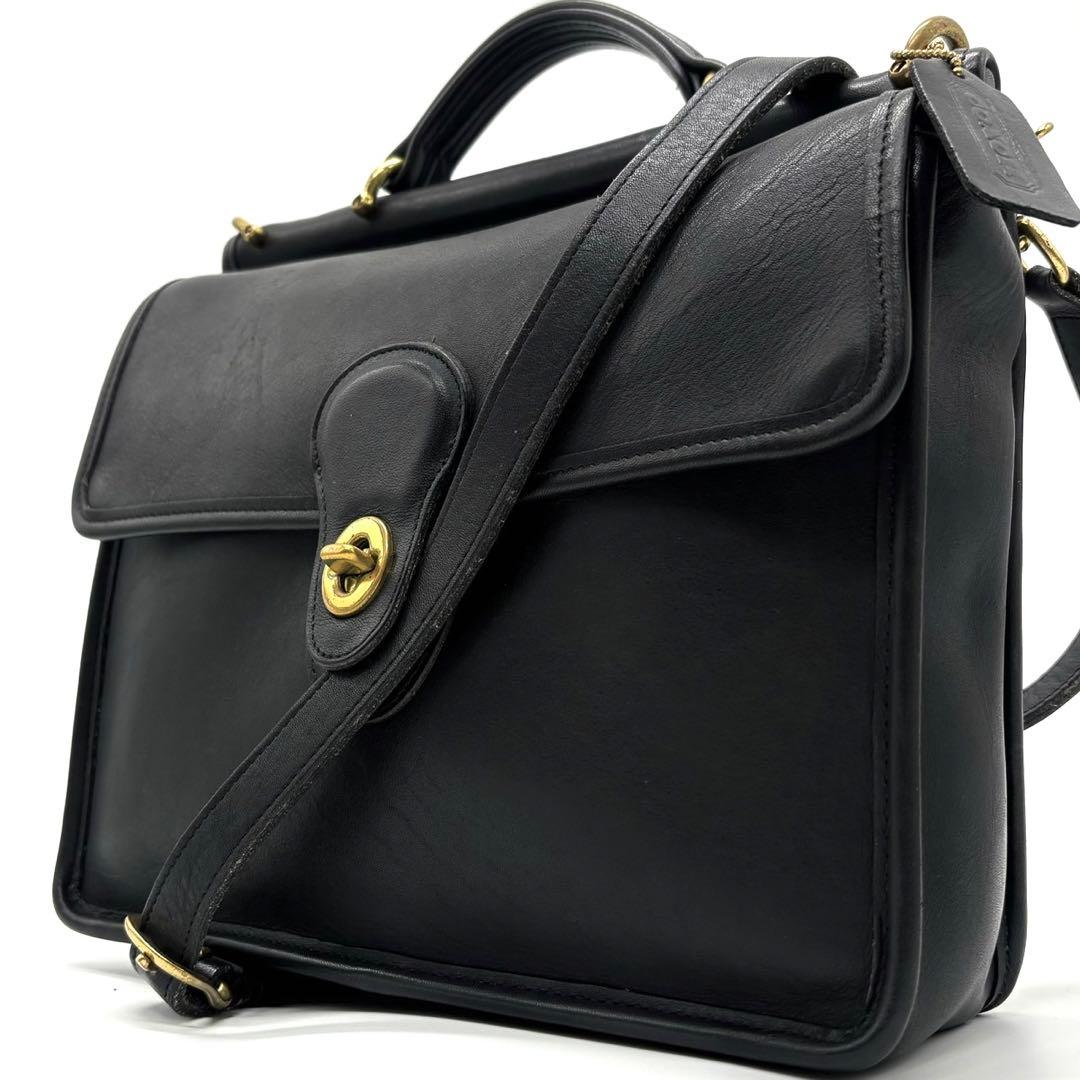 オールドコーチ 極美品 ショルダーバッグ 2way ウィリス ブラック