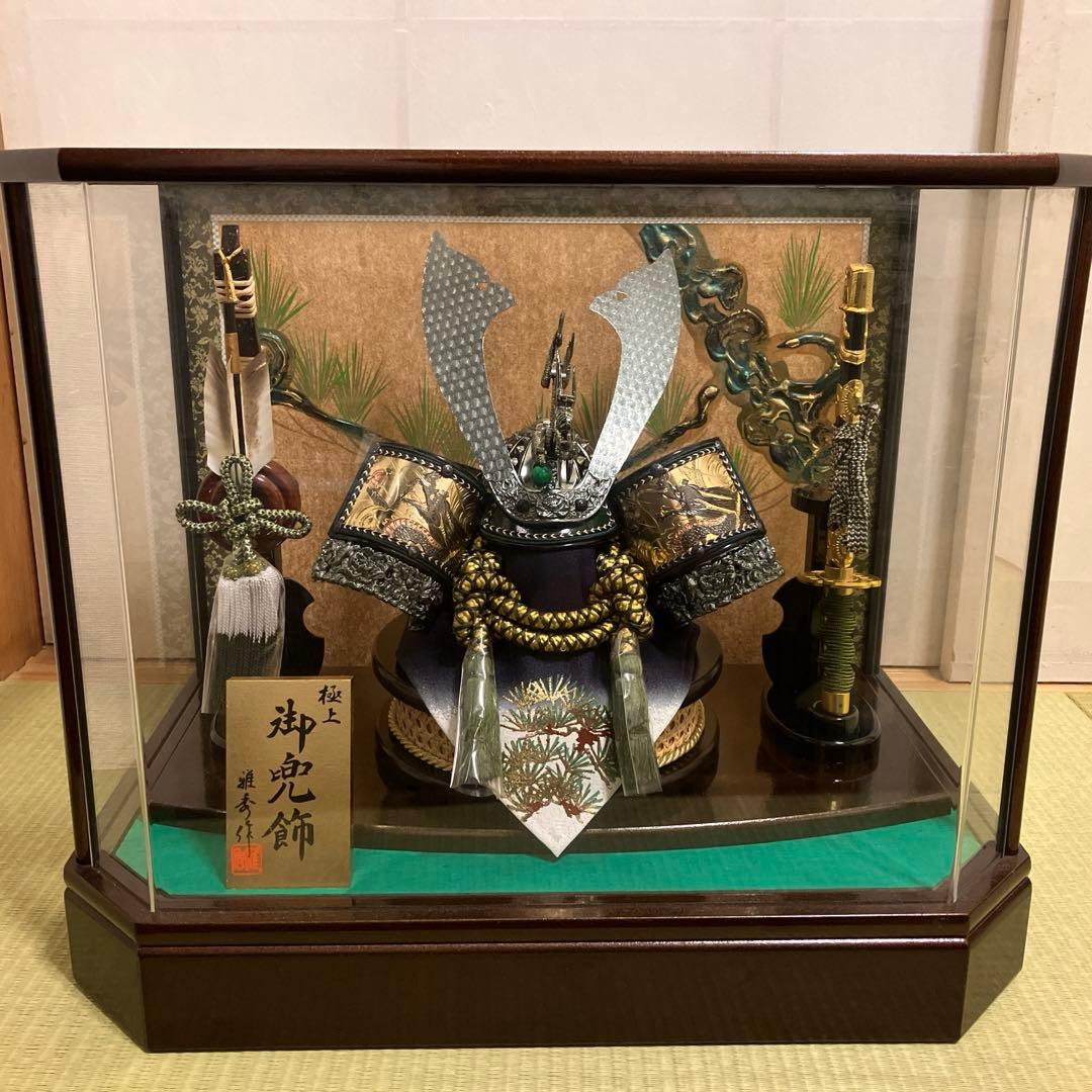 五月人形 雅秀作 兜飾り 12号 太刀弓付き 91DWRZZQpAL._AC_UF350,