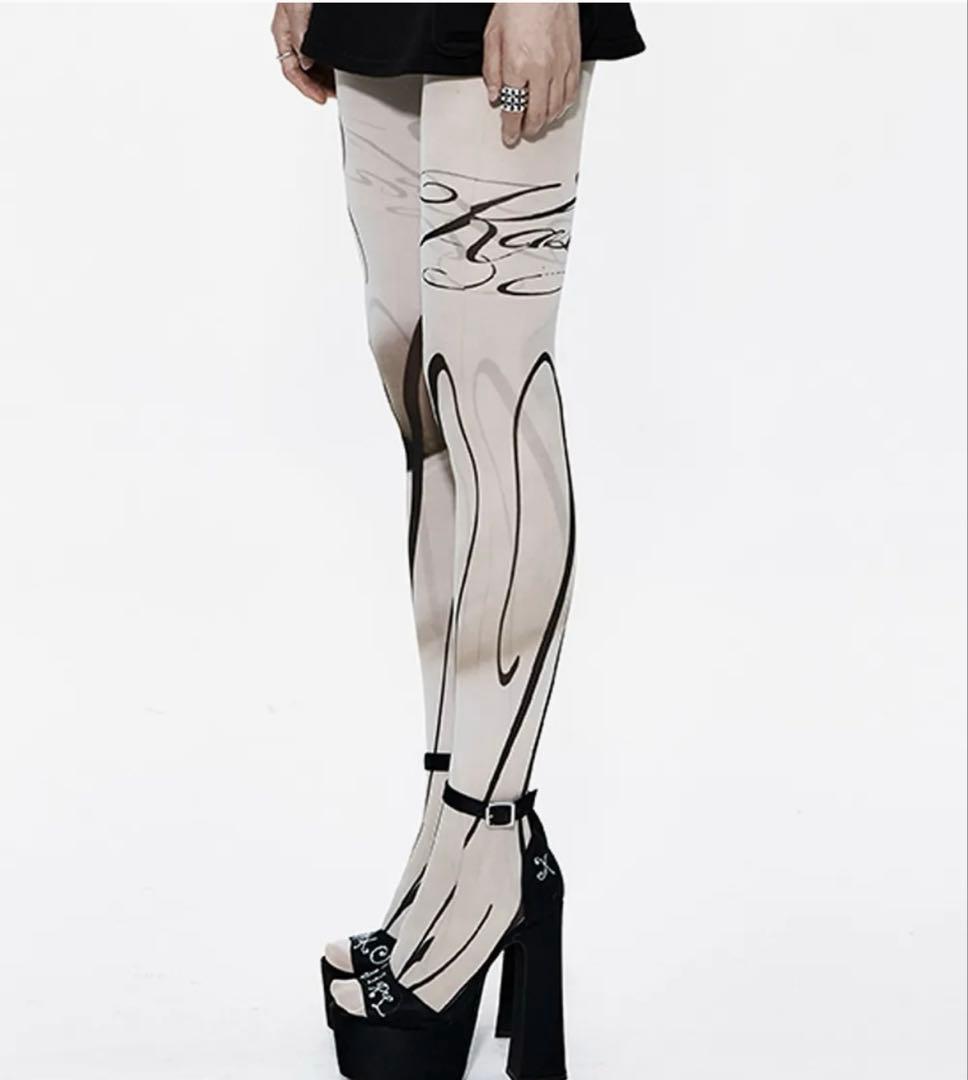 【完売品】KASHIKO Calligraphy Tights