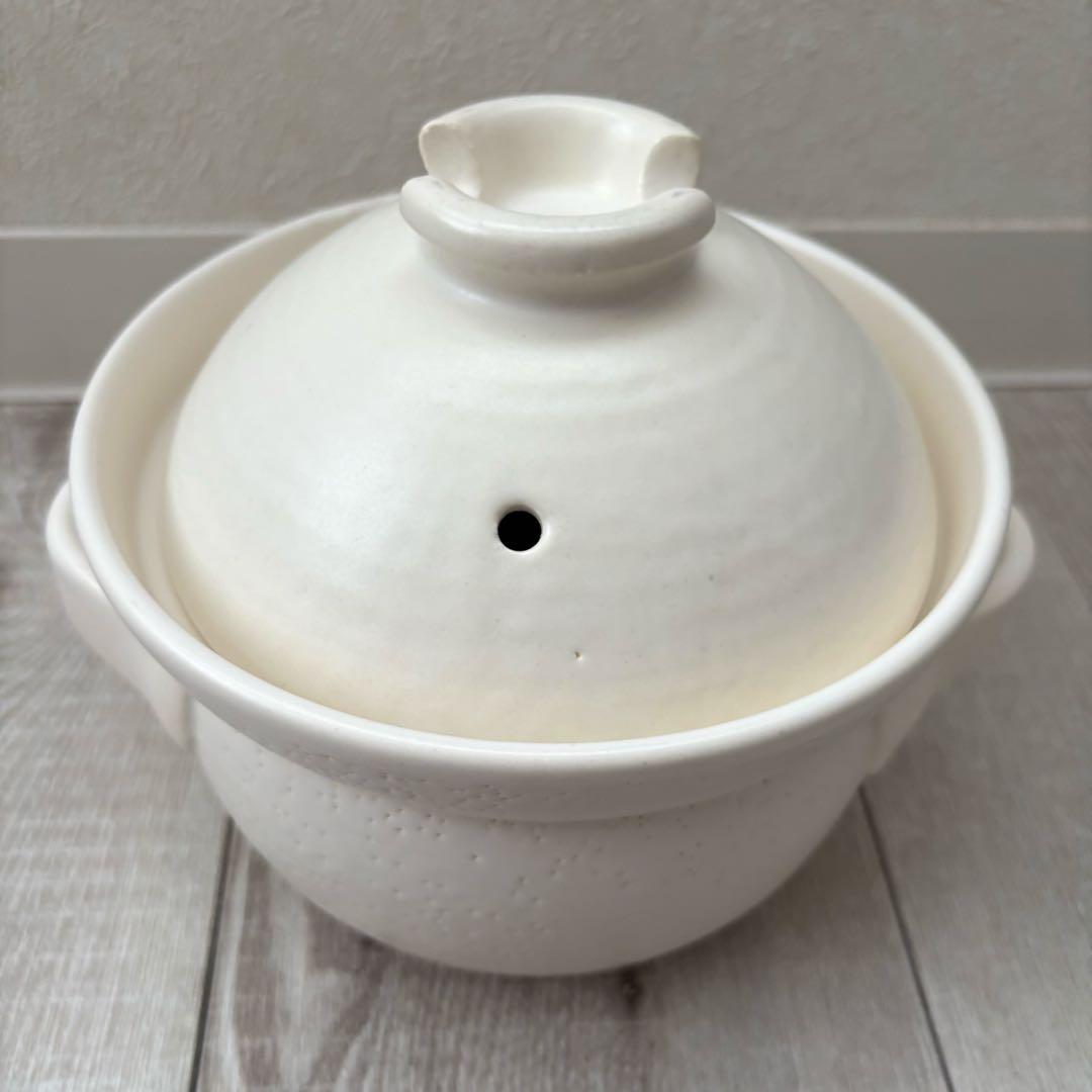 華月 土鍋 INAHO ご飯炊き 2合 白 - メルカリ