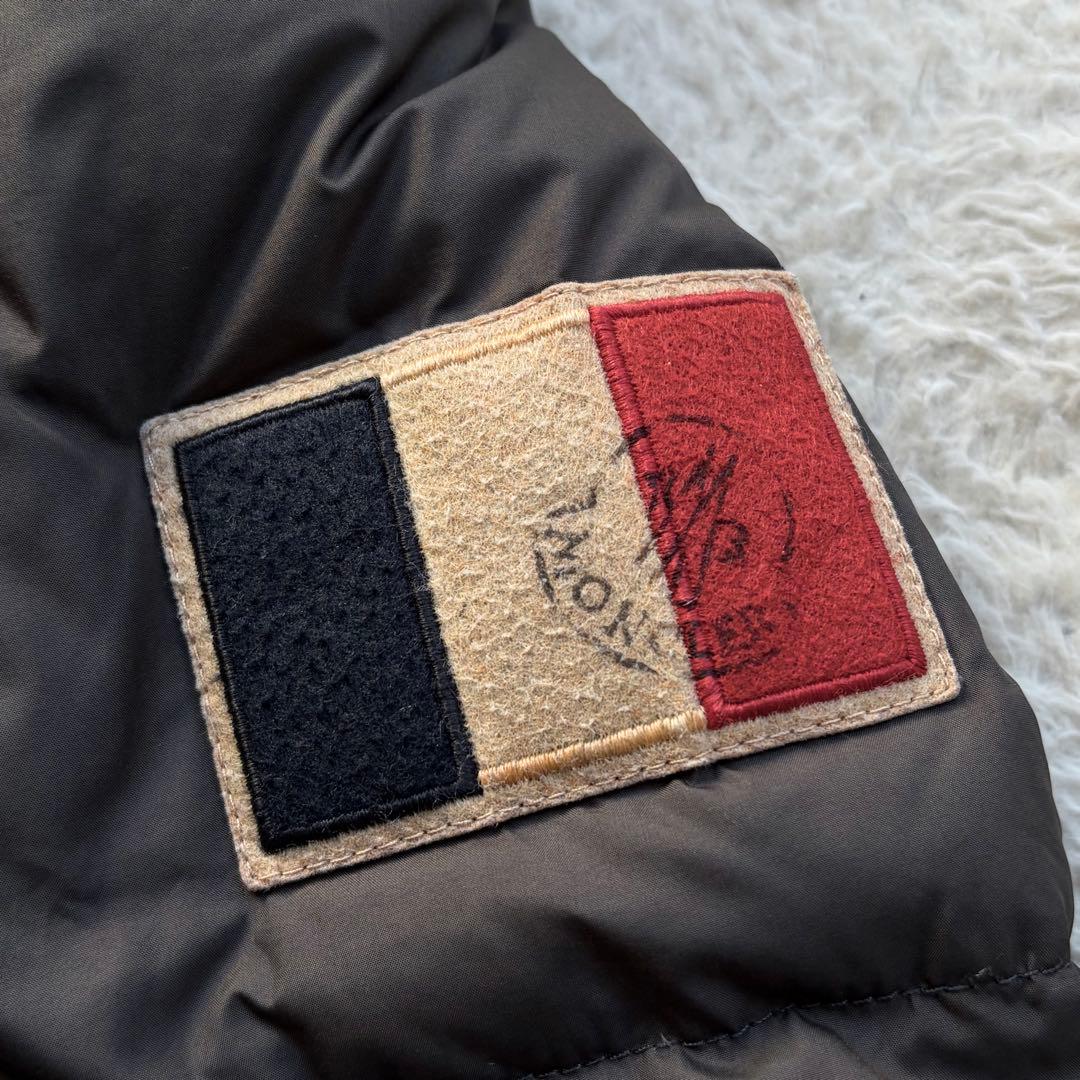 激レア】モンクレール ダウンジャケット ALBERIC フランス国旗 グレー