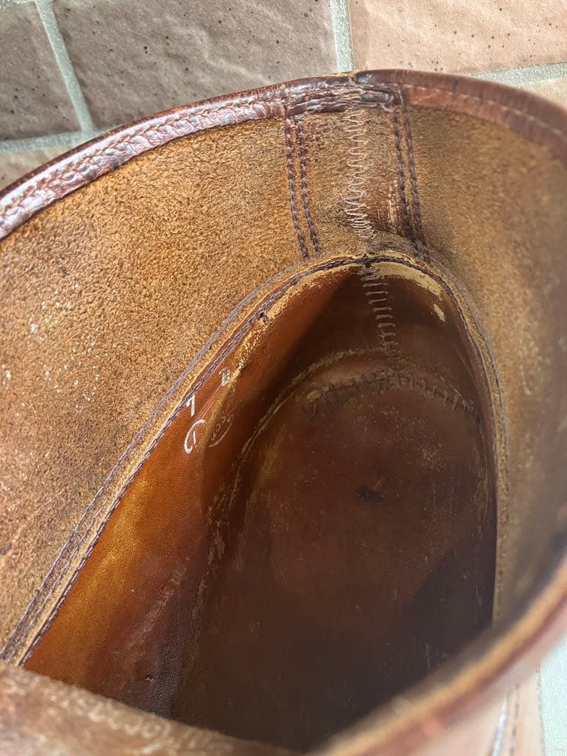 希少 ラッセルモカシン 7 トリプルヴァンプ クロムエクセル 赤茶