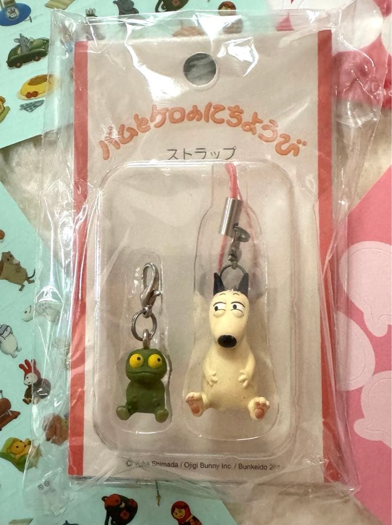 新品未開封】バムとケロ バムとケロのにちようびストラップ シール4枚