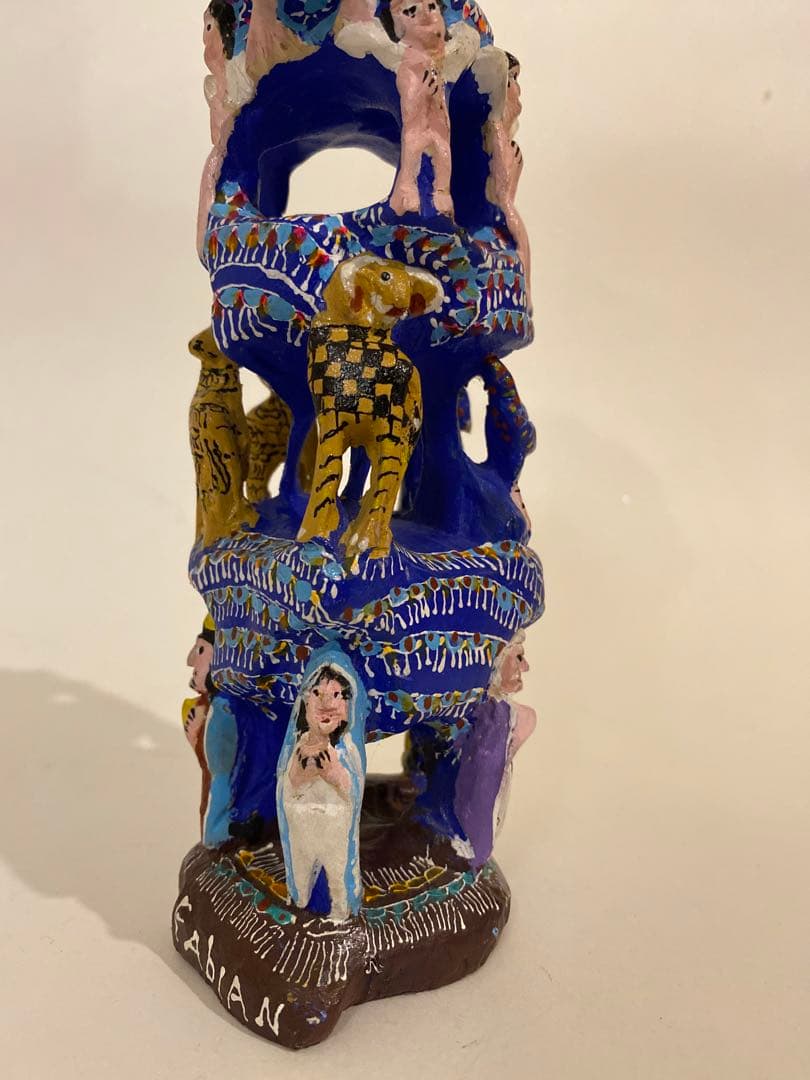 メキシコ工芸品 メキシカンクラフトアート 木彫り人形