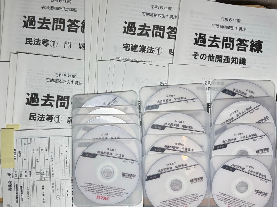 TAC 2024年　宅建士　総合本科生SPlus　DVD64枚フルセット