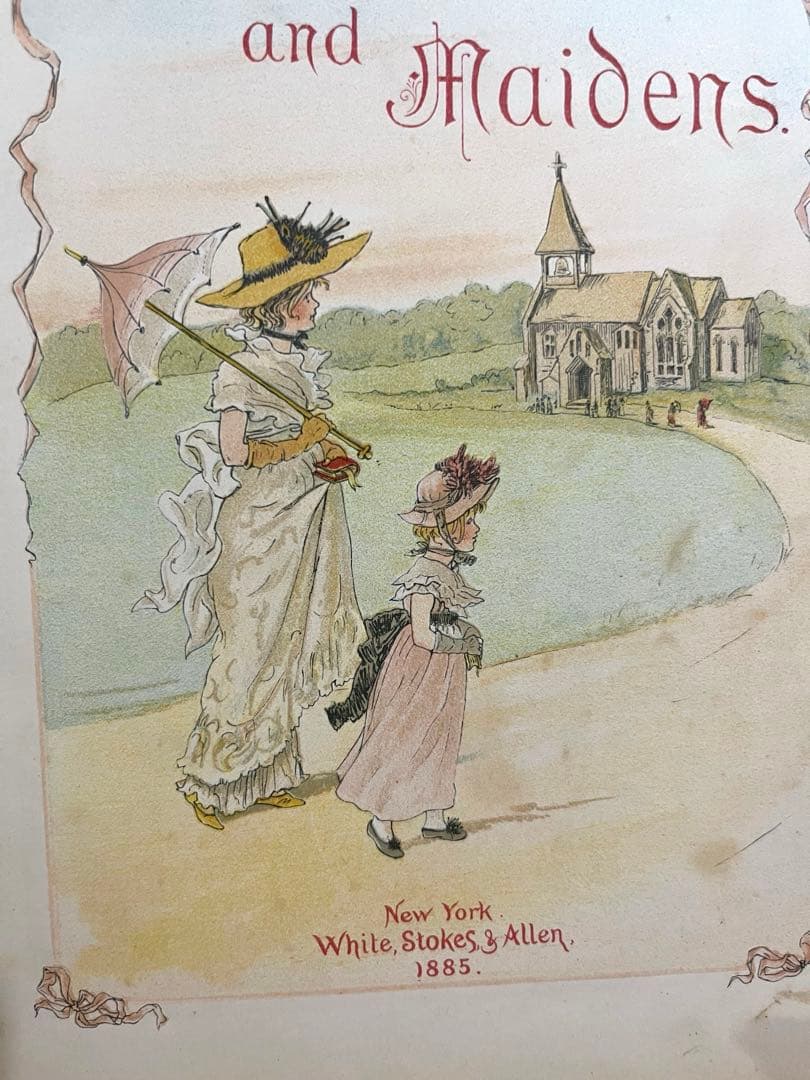 No.357希少 アンティーク 古書 洋書 絵本 ビクトリアン 児童書 童謡