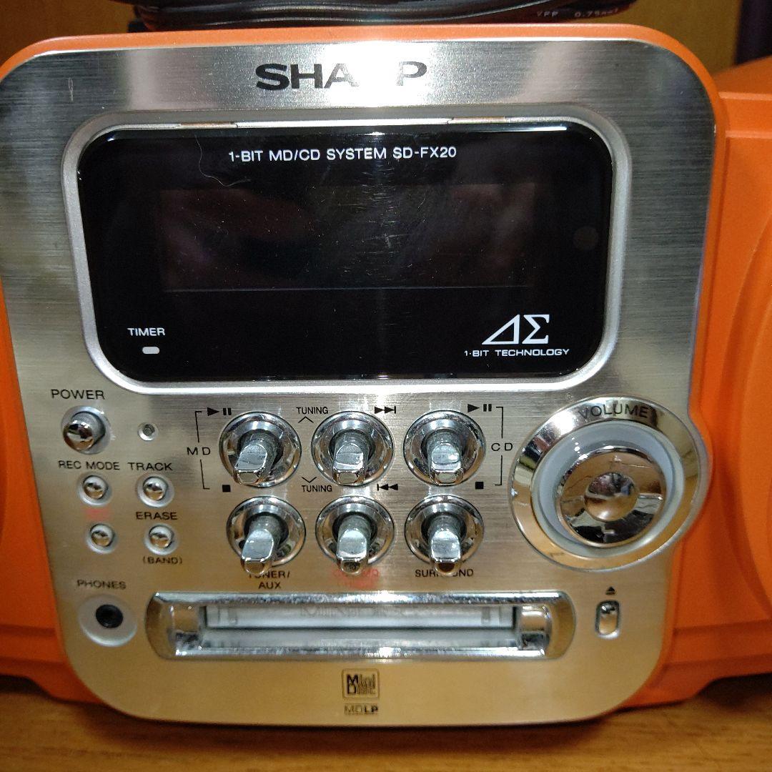 ジャンク品 SHARP 1ビットMD/CDシステム SD-FX20-D - メルカリ