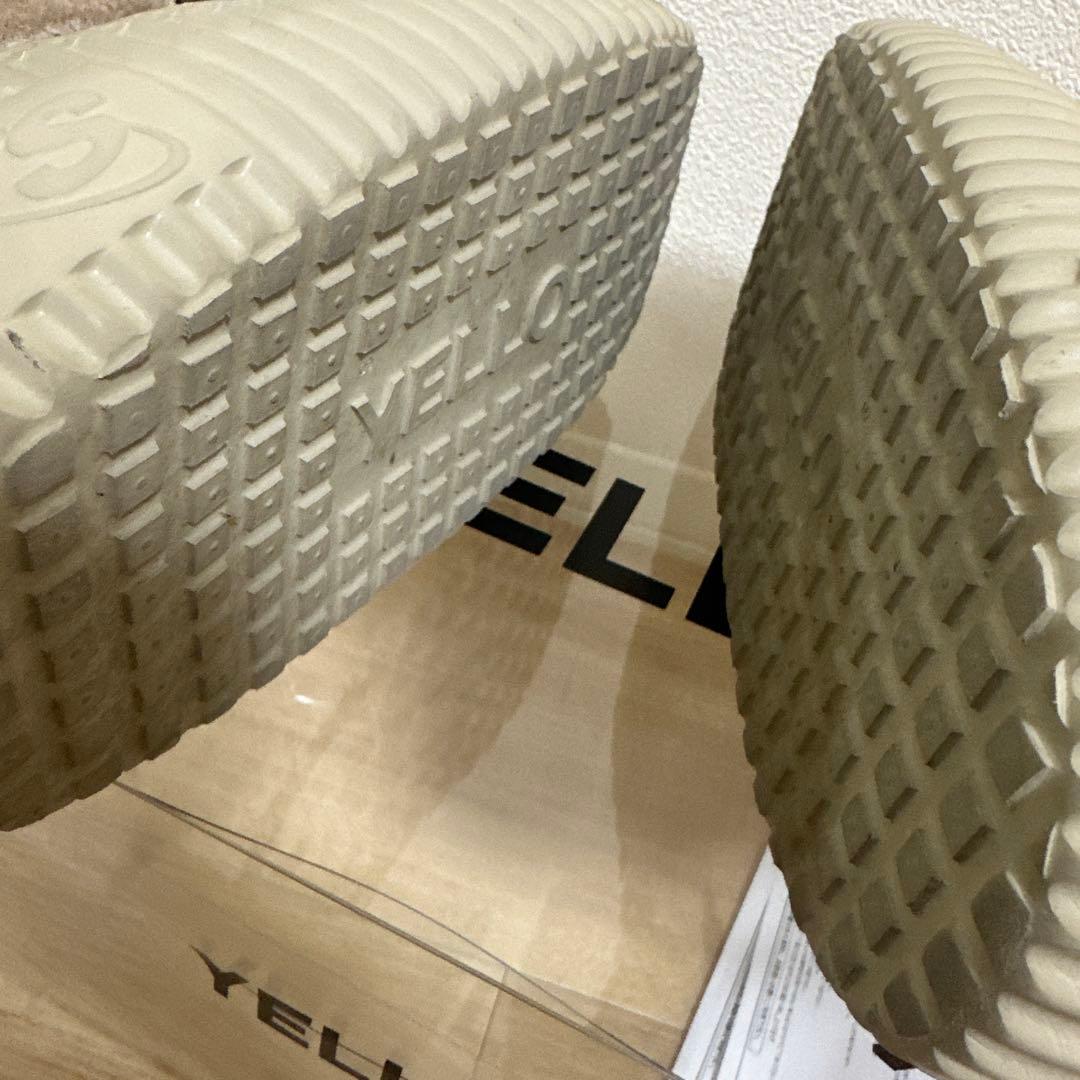 YELLO ブーツ ベージュ/ブラウン レースアップ ムートンブーツ - メルカリ