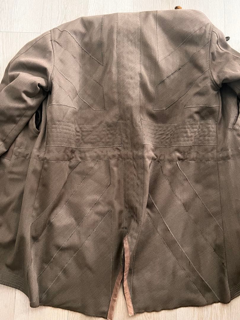 FAKE LONDON モッズコート ウール✖︎カシミア レザー肘パッチ