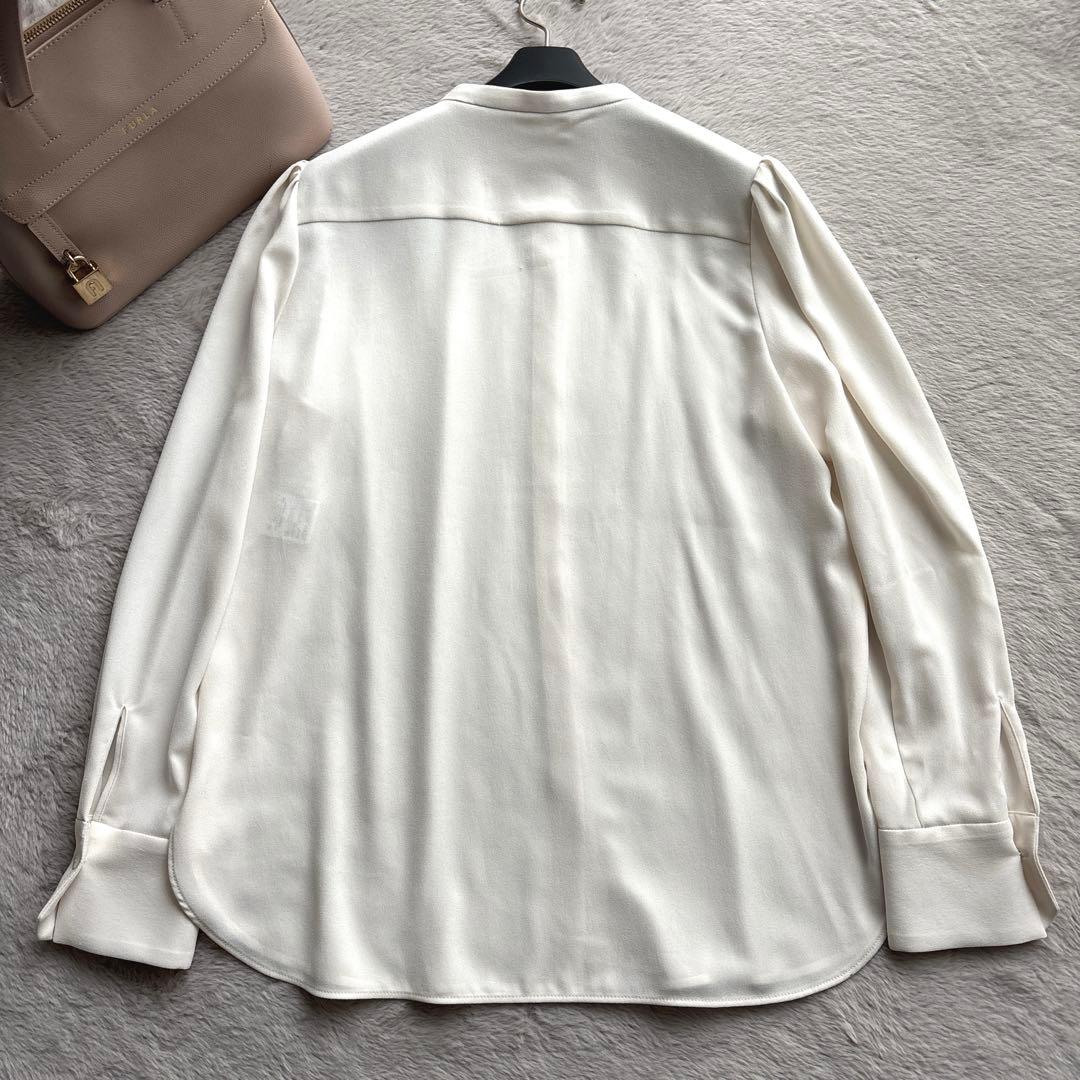 EPOCA エポカソフトジョーゼット ボウタイブラウス リボン とろみ