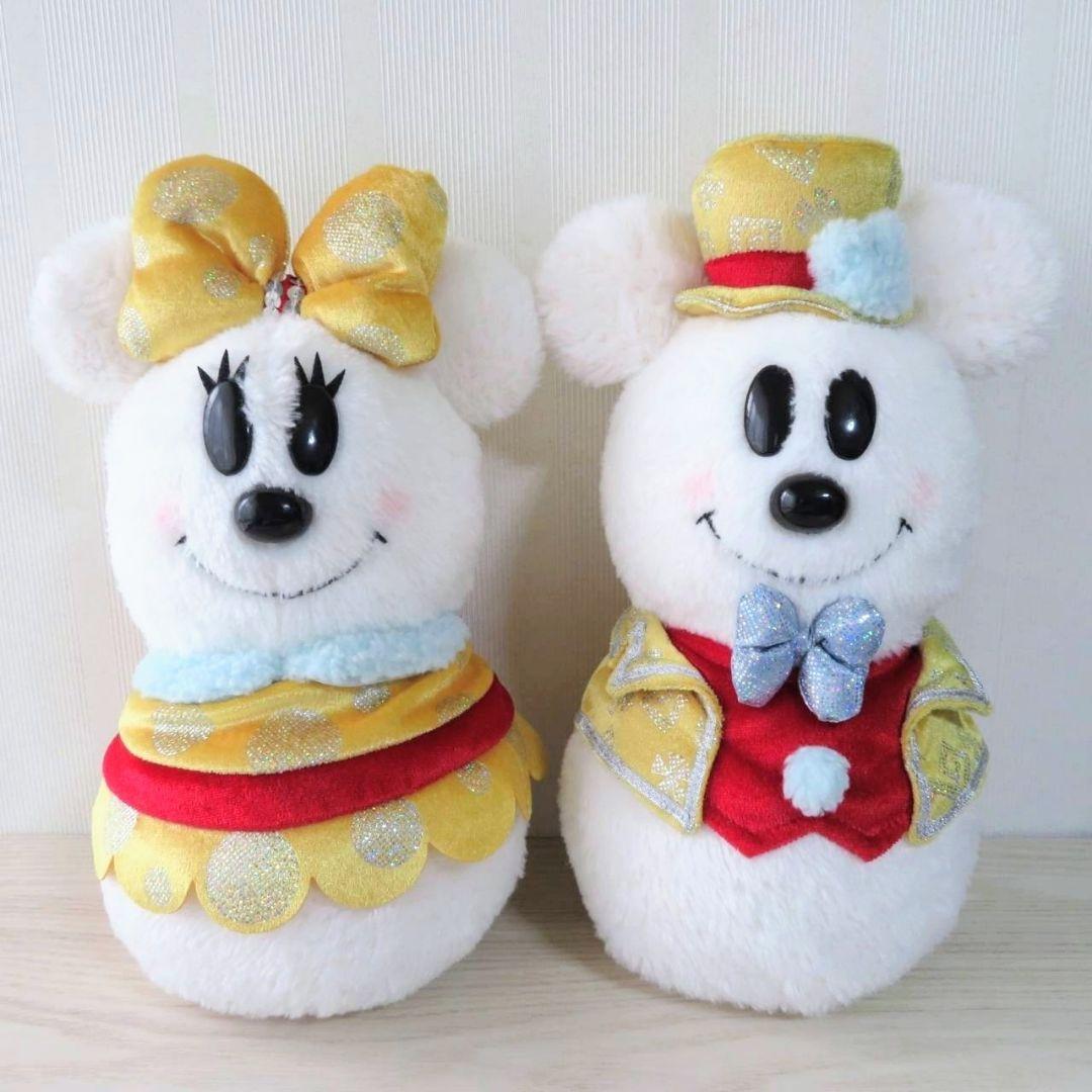 東京ディズニーリゾート 30周年 ミッキー＆ミニー 雪だるま ぬいぐるみ