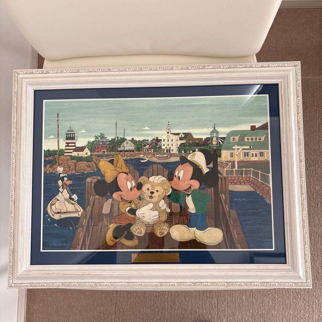 認定証有り 35周年ダッフィー ジクレー版画 ケープコッドの1 ジグレー