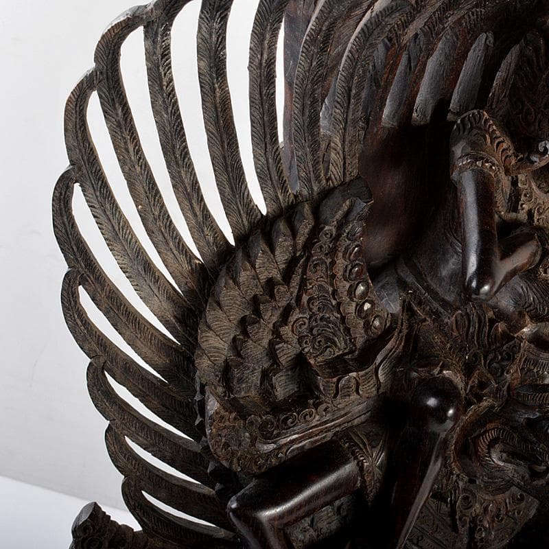 バリ島 インドネシア 木彫 ガルーダ 置物 重さ約5㎏ 6569C - メルカリ