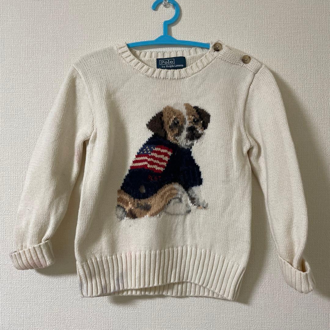 Polo by Ralph Lauren 犬刺繍 ニットセーター 24M - メルカリ