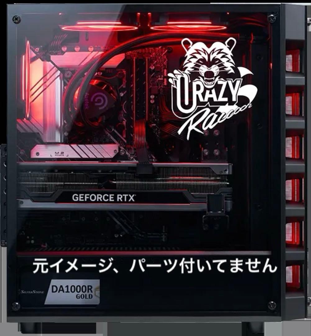 現状品ガレリアCrazy Raccoon コラボゲーミングPC透明ガラスケース