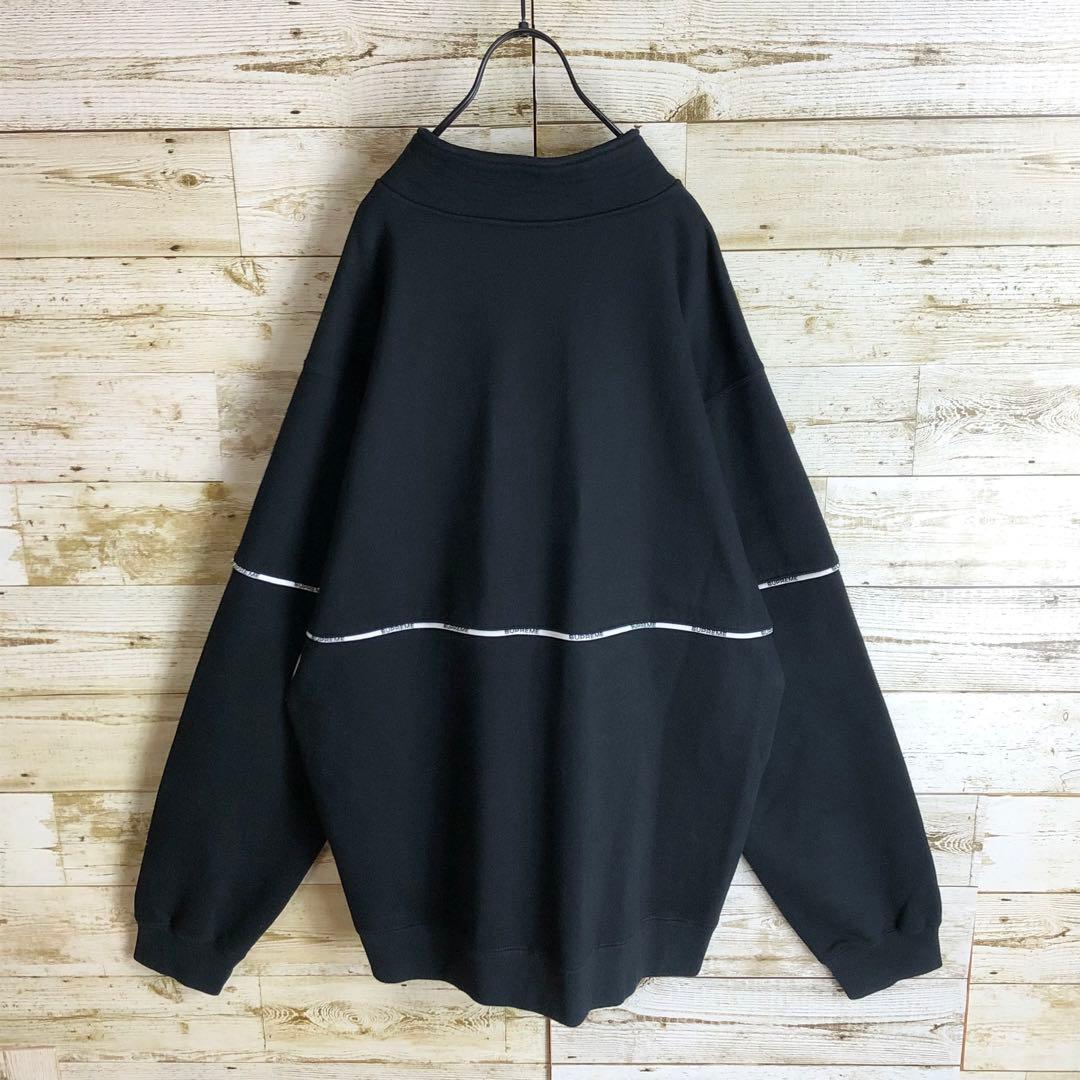 Supreme シュプリーム ハーフジップ スウェット刺繍入り - メルカリ