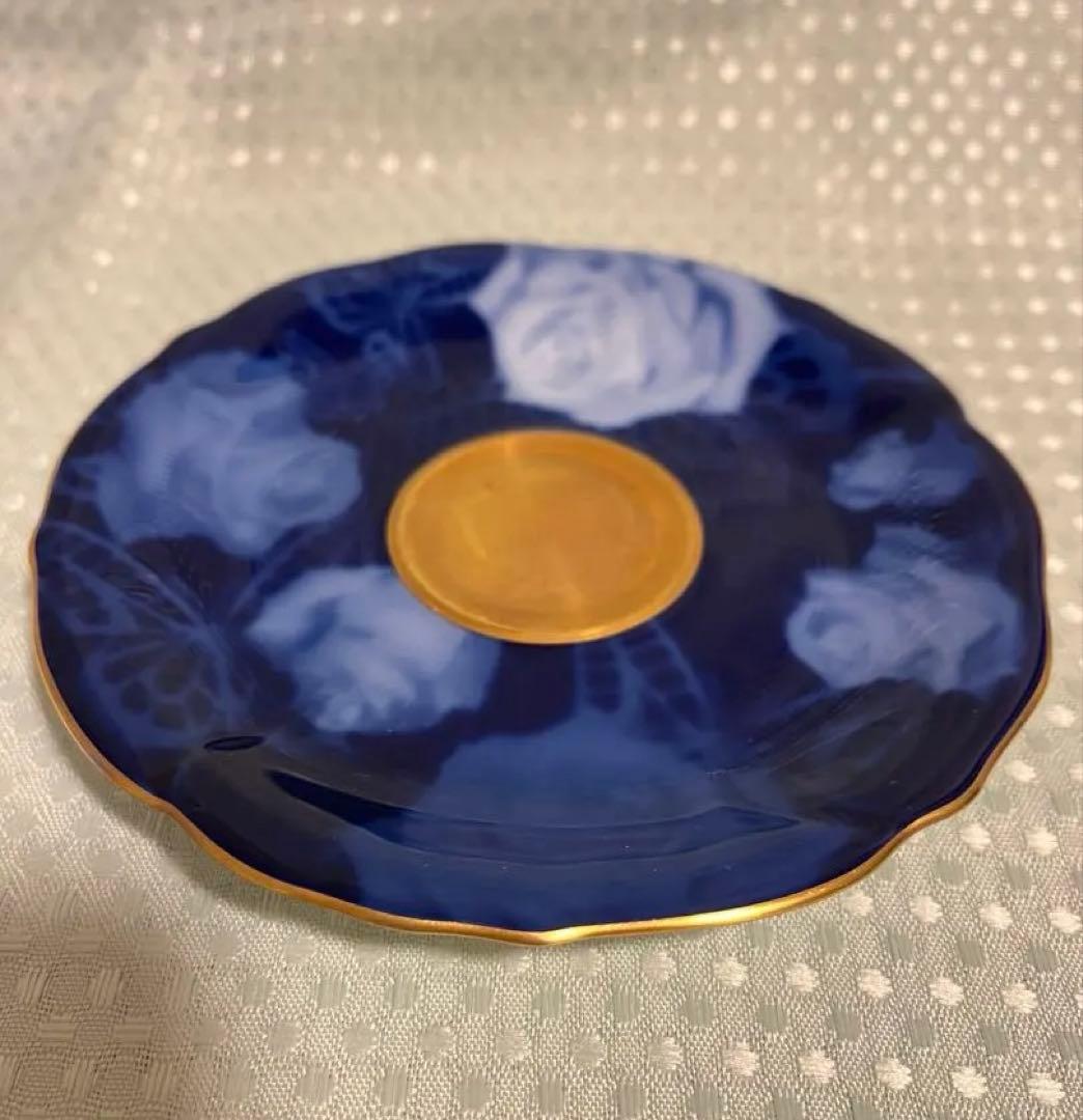 大倉陶園 執事喫茶 スワロウテイル ブルーバタフライカップ＆ソーサー