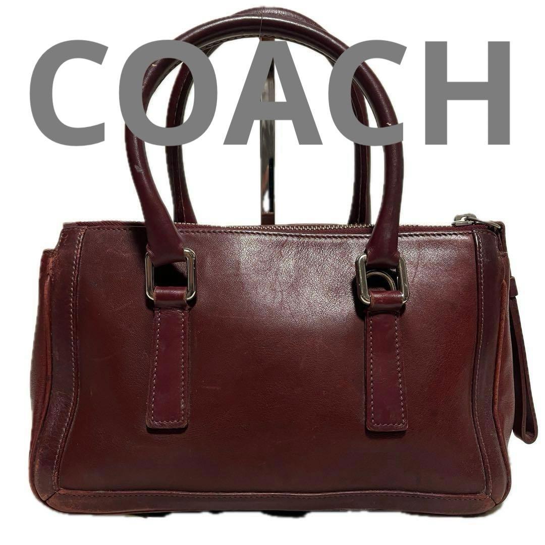 オールドコーチ ハンドバッグ レザー ボルドー ヴィンテージ COACH B94 アンティーク オールドコーチ レザー ハンドバッグ イタリア製
