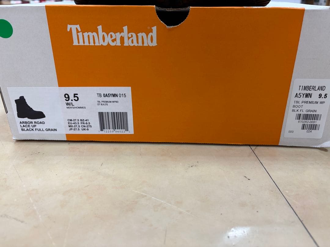 靴 Timberland premium WP boot black 27.5cm