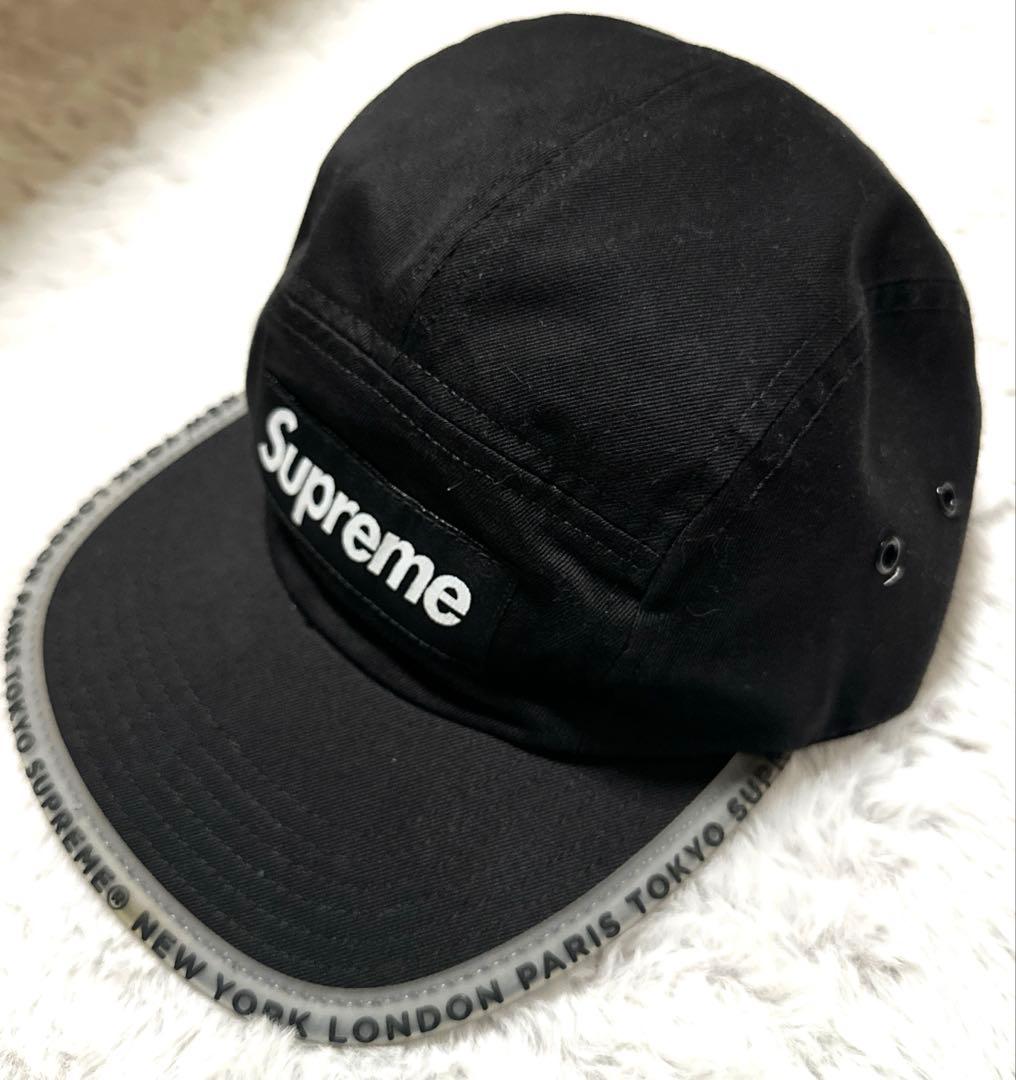 Supreme ロゴ入り 黒キャップSupreme Worldwide