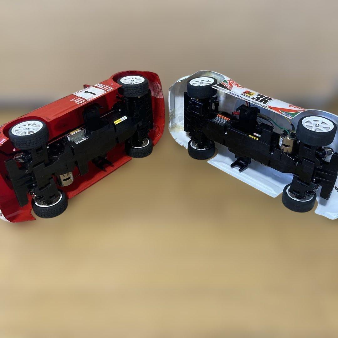 絶版！古いタミヤXB ランエボⅥ WRC、カストロール トムス スープラ