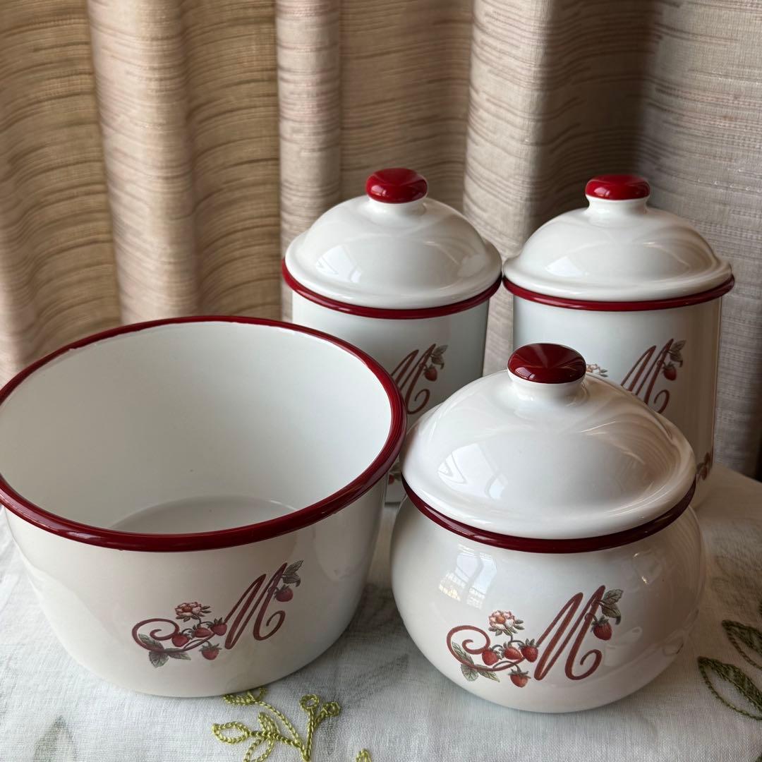 マニー Many ホーロー キャニスター - メルカリ