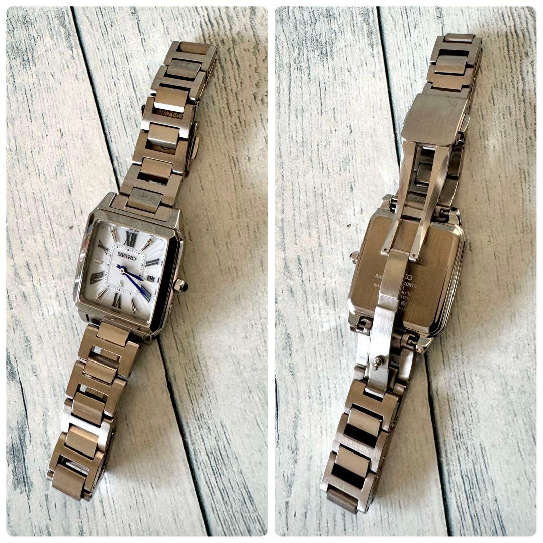 希少】SEIKO ルキア 腕時計 1B22-0CF0 電波ソーラー スクエア - メルカリ