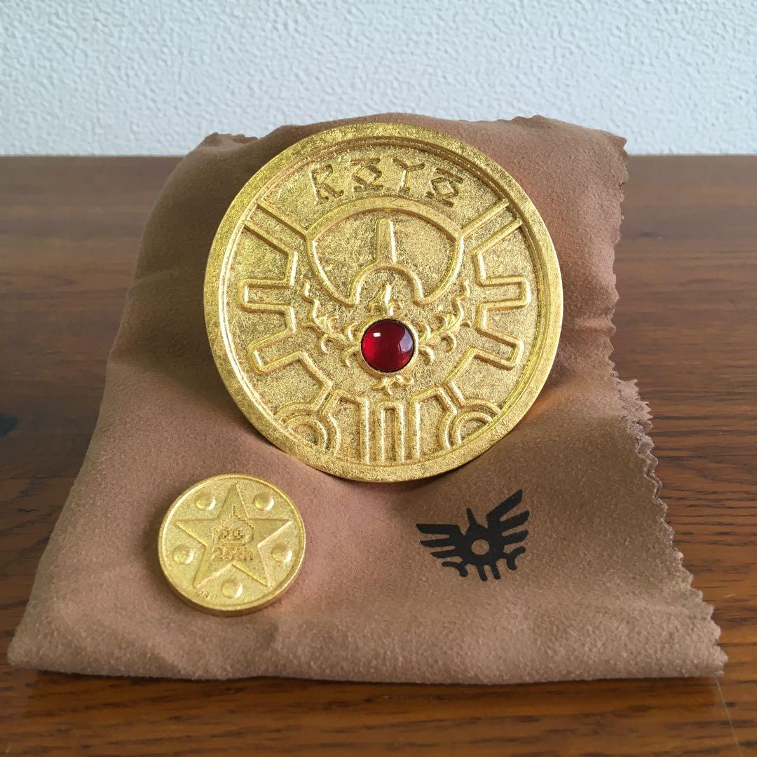 特製 24金 純金箔貼り仕上げ 1/1スケール ロトのしるし&ちいさなメダル