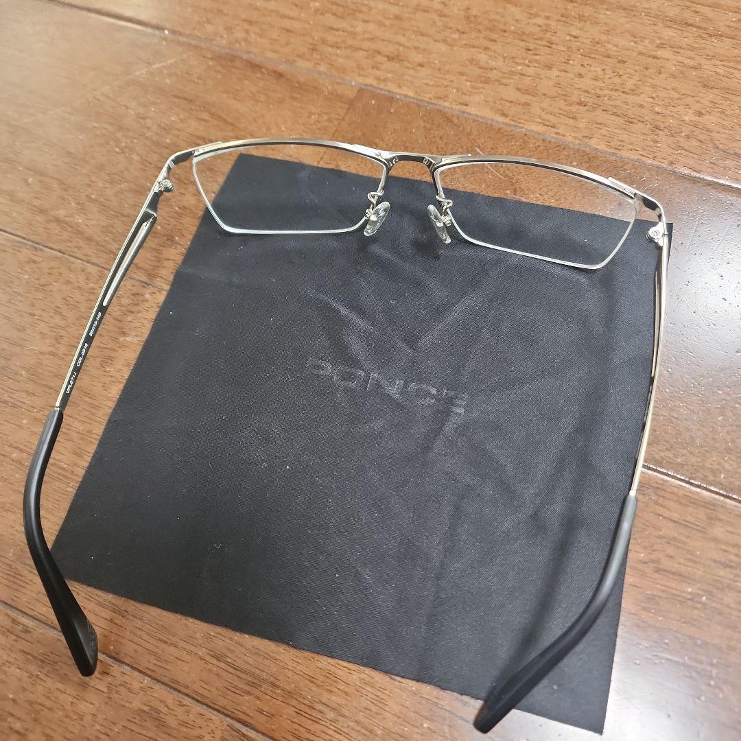 POLICE メガネ シルバー フレームポリス 56口15-140 - メルカリ
