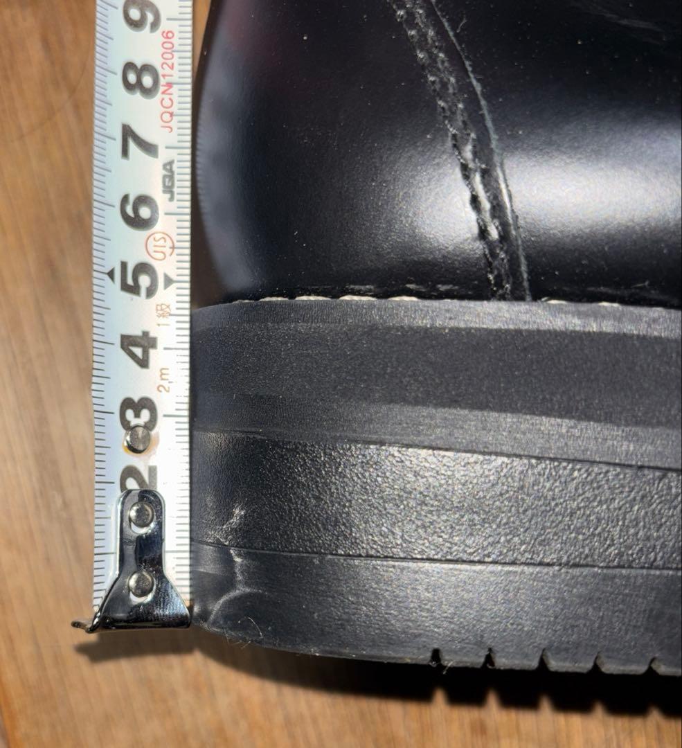 [ワイルドウィング] 厚底スワロー　本革バイクブーツ　25.0cm