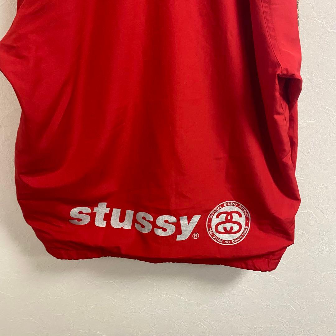 OLD STUSSY ナイロンジャケット レッド L 90s 紺タグ - メルカリ