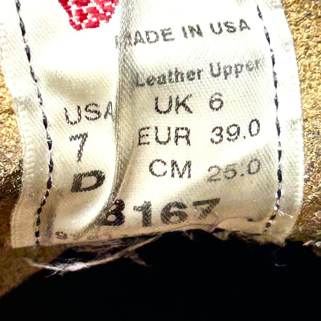 レッドウィング　８１６７　プレーントゥ　スエード　25.0cm 7D　ブーツ