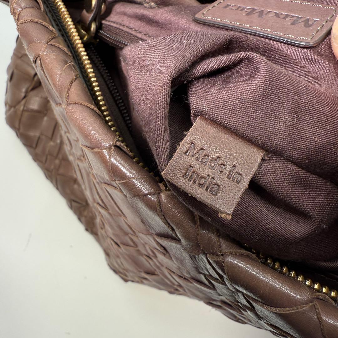 《入手困難》Max Mara ワンショルダー バック イントレチャート レザー