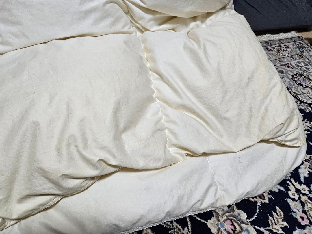 羽毛布団 ダウン90% シングル 150x210cm 掛けカバーセット 無印良品