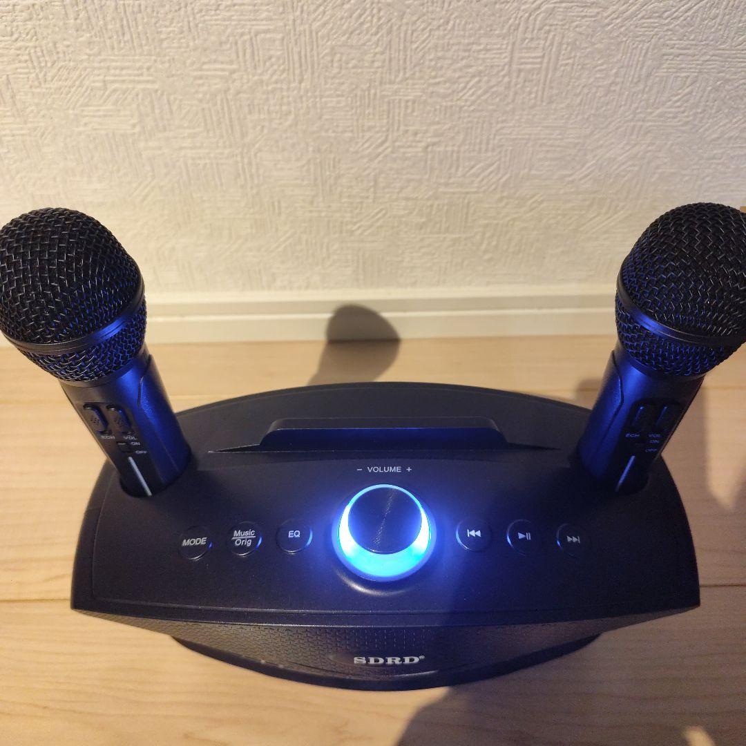 SDRD SD-306 ワイヤレスファミリーカラオケシステム（マイク2本付属