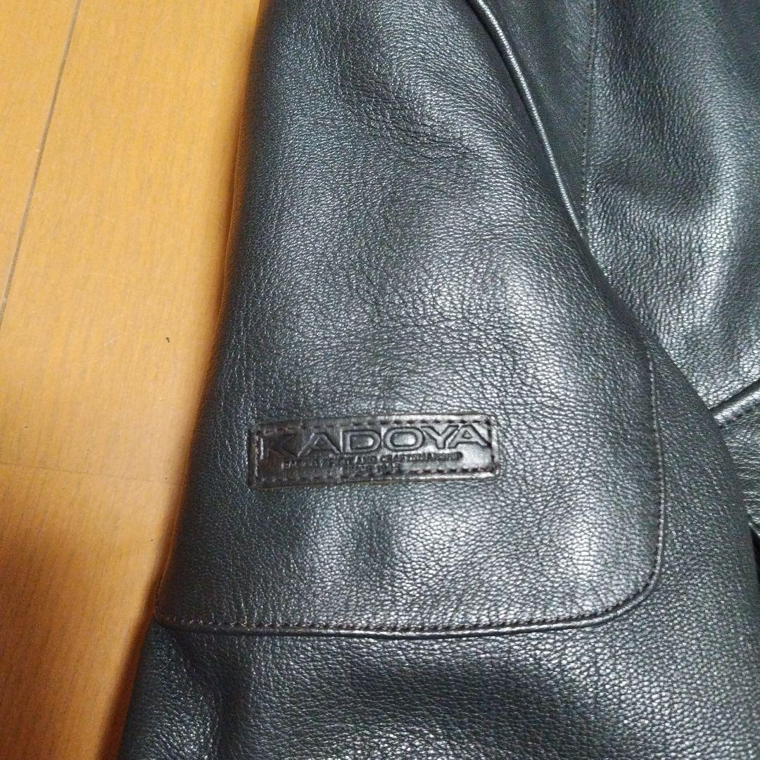 カドヤ kadoya ゴートスキンレザー ジャケット L キルテングインナー付