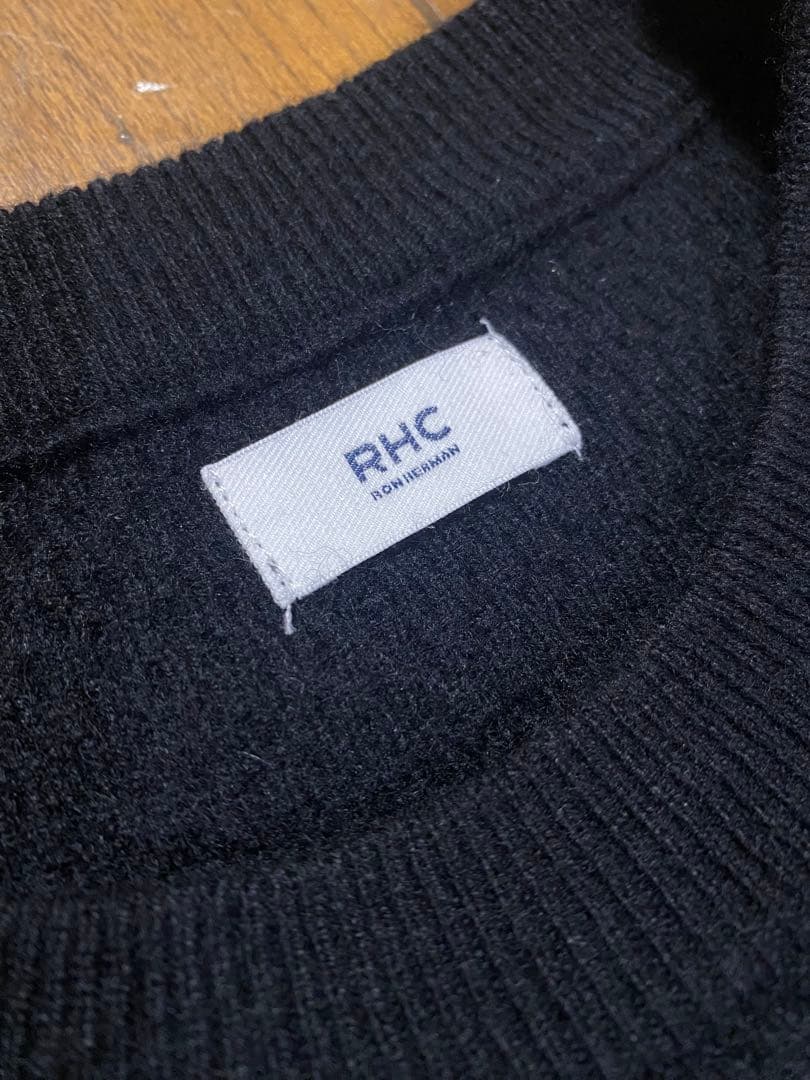 試着のみ クリーニング済みRHC ニットセーター ブラック L 近年モデル