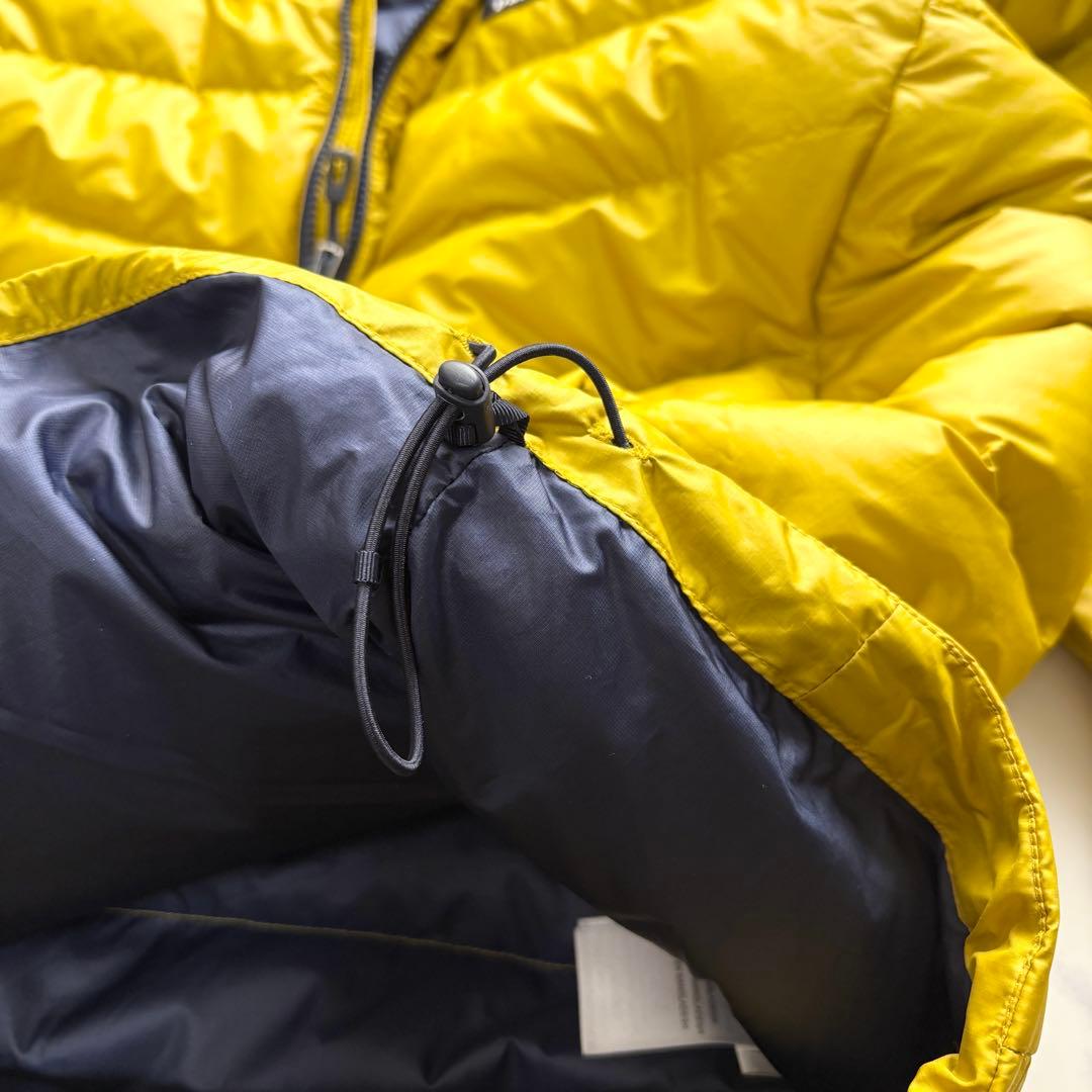 パタゴニア ダウンセーターフーディプルオーバー GOOUT表紙 イエロー L