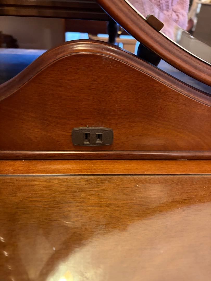 アメリカンヴィンテージ ドレッサー 円鏡 バニティデスク 無垢材