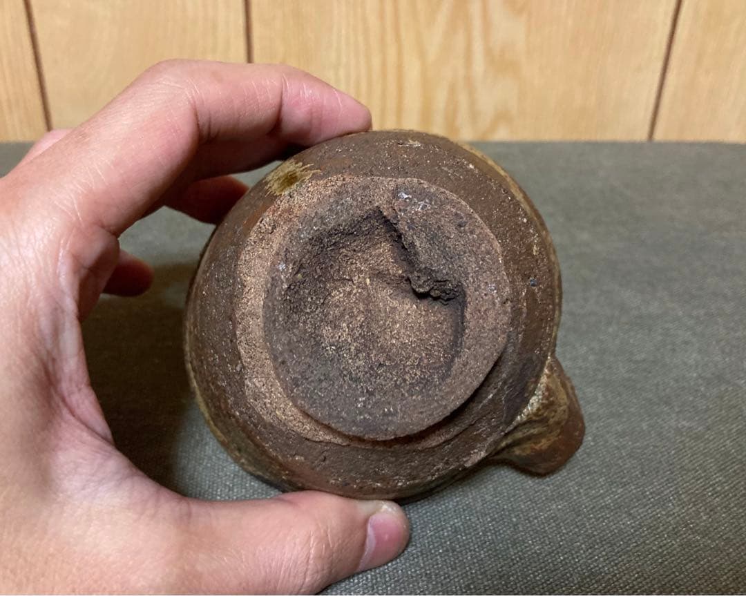 伊羅保片口ぐい呑み(検索古伊羅保黄瀬戸古唐津酒器|mercariメルカリ