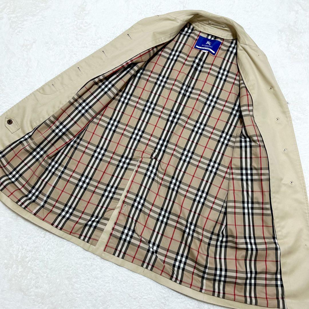 バーバリーブルーレーベル ステンカラーコート ハニーベージュ ノバ