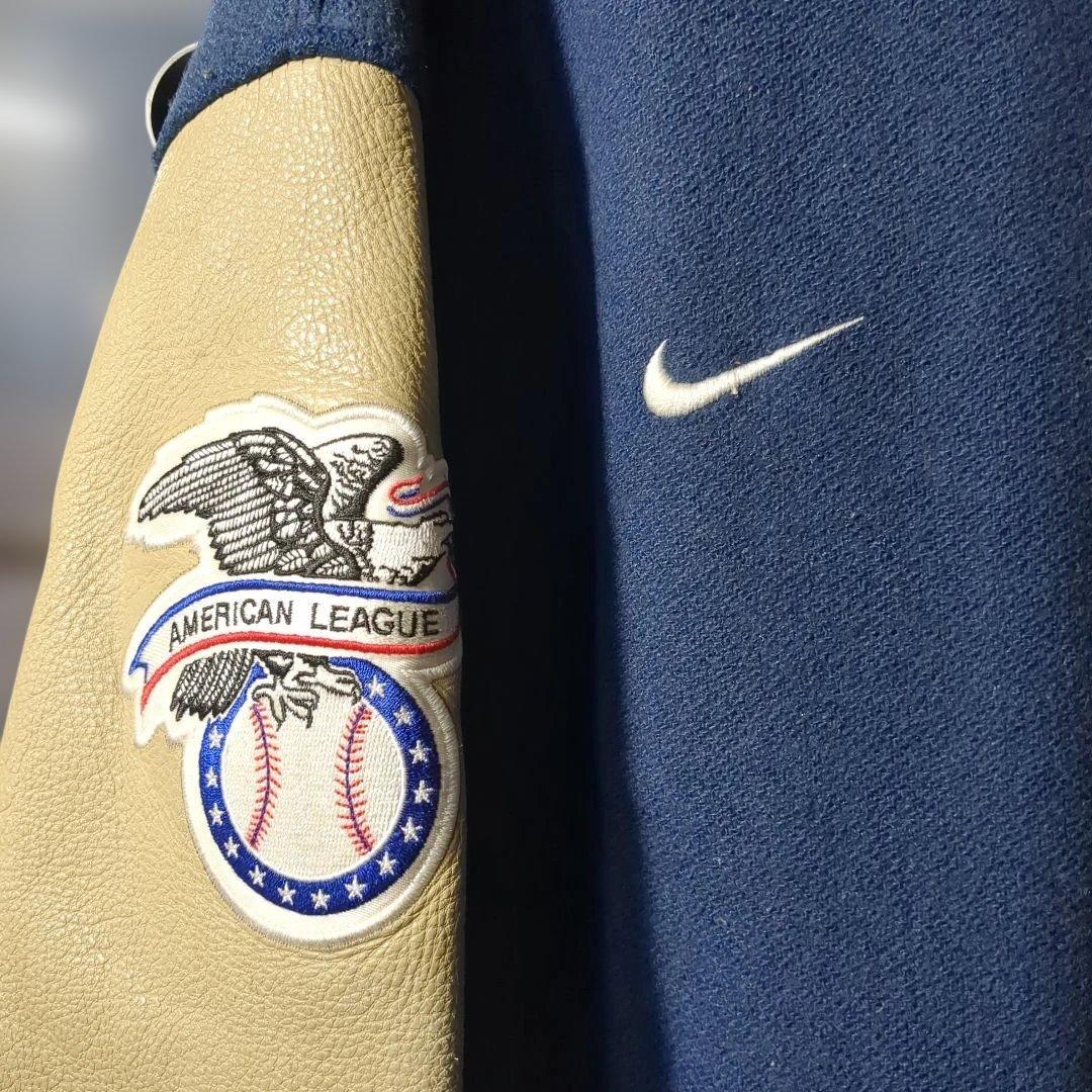 ナイキ ヤンキース 袖レザースタジャン old nike yankees 90s - メルカリ