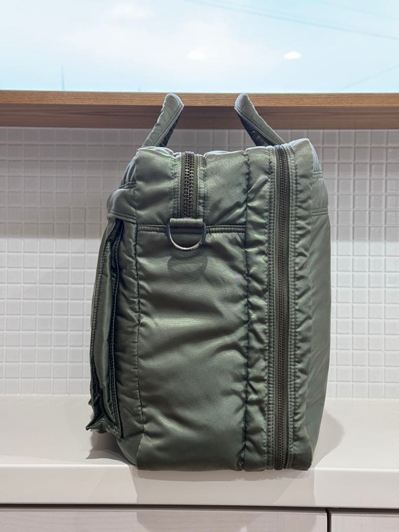良品】廃番 ポーター PORTER タンカー 2WAY バッグ セージグリーン