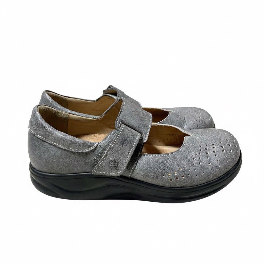 Finn Comfort ウォーキングシューズ ベルクロ ハドソン グレー - メルカリ