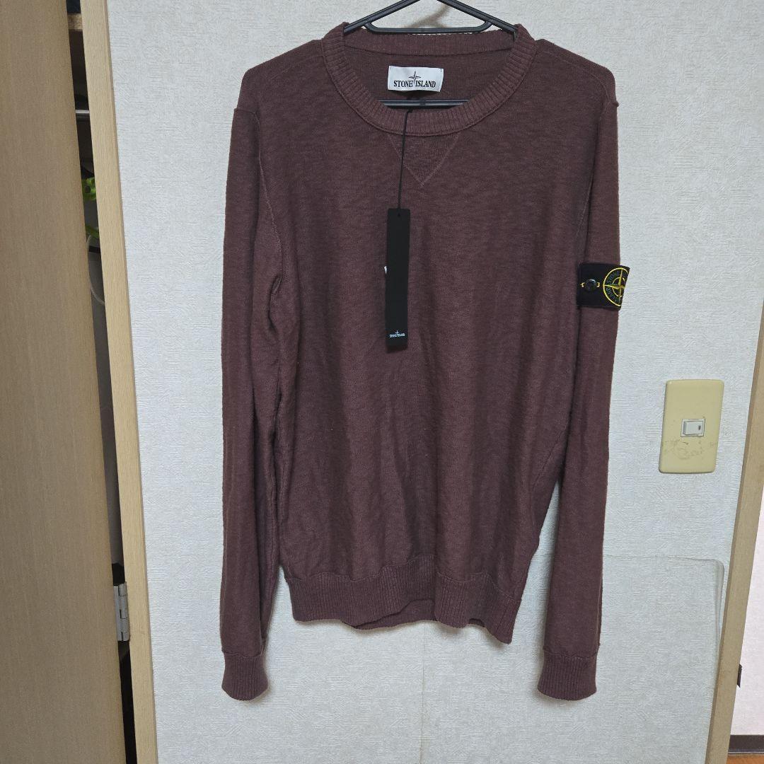 STONE  バーガンディ クルーネックセーター STONE ISLAND（ストーン アイランド） クルーネックニット 5100072
