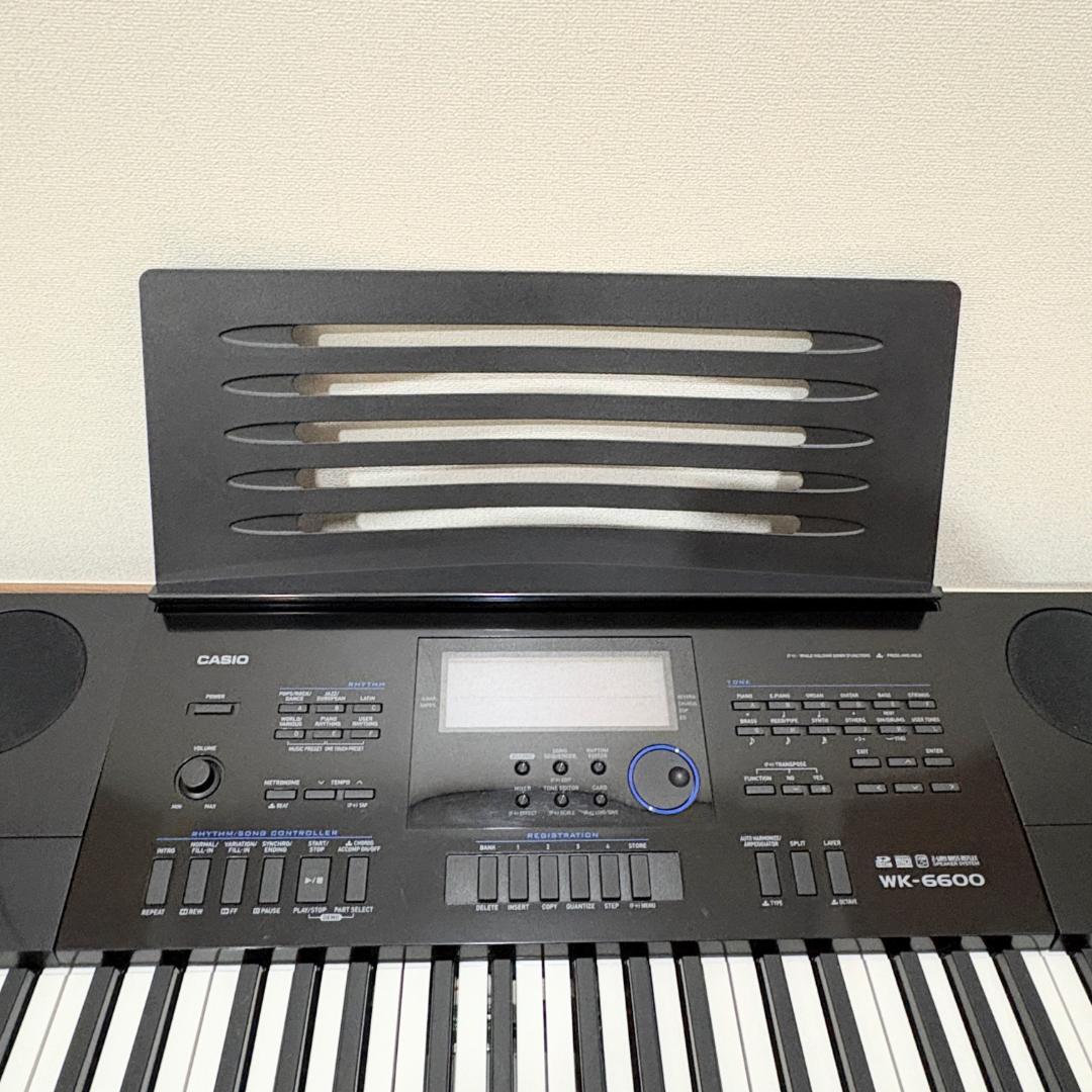CASIO WK-6600 76鍵盤 700音色 210リズム - メルカリ